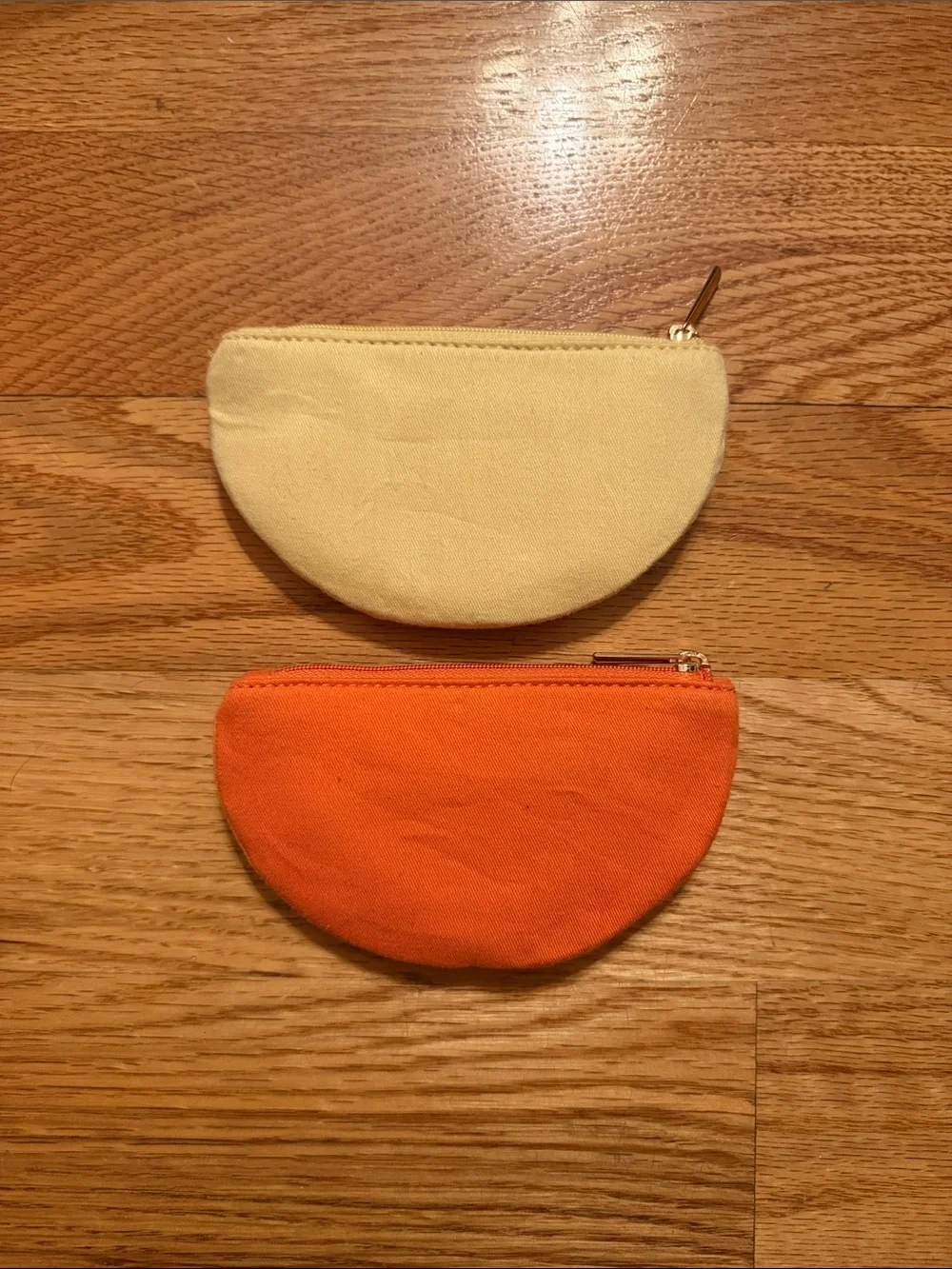 Citrus Coin Purse with beads and pearls